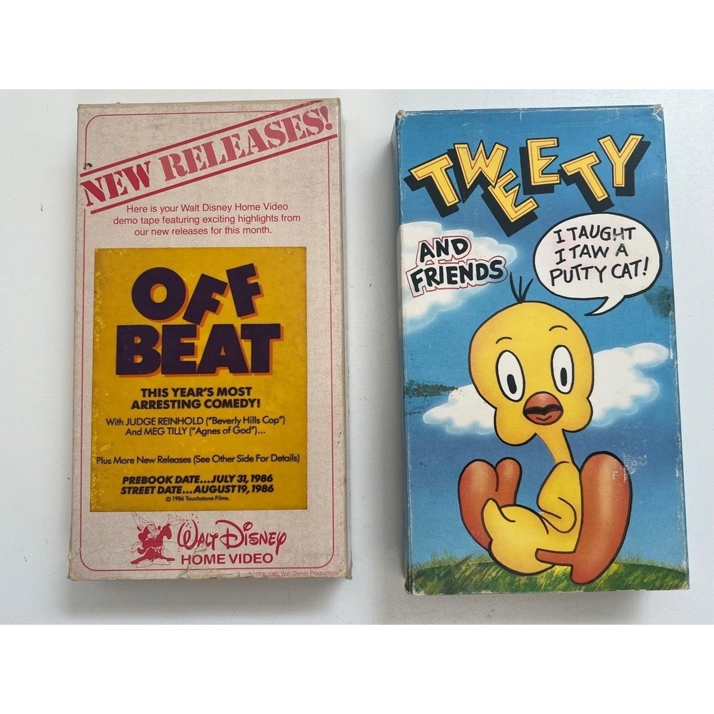 Walt Disney Off Beat 1986‎ Promo Tape Tweet Bird 1987 *Dust Jacket|Sleeves only*